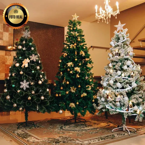 💖 Árvore De Natal Pinheiro Premium Luxo 2.1m 1200 Galhos Cheia Verde